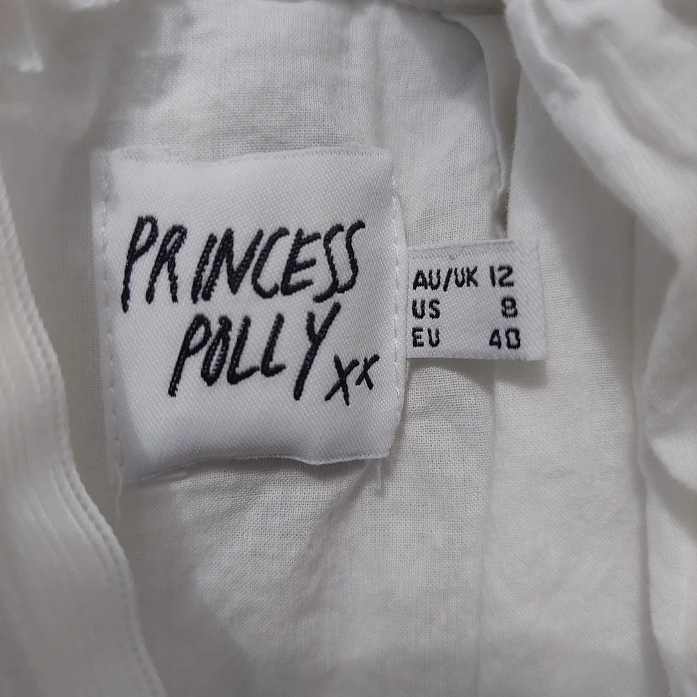 Princess Polly‎ Krysten White Puff Sleeve Mini Dress Sz 12 - Picture 12 of 12